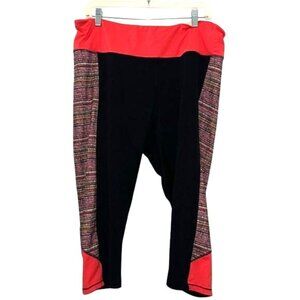 Maurices In Motion Colorblock Leggings Size 2 Polyester Spandex Blend